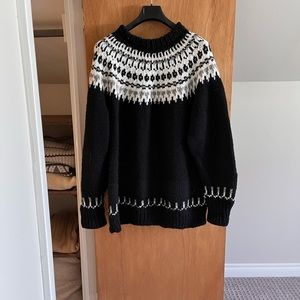 Vintage oversized handmade Icelandic sweater